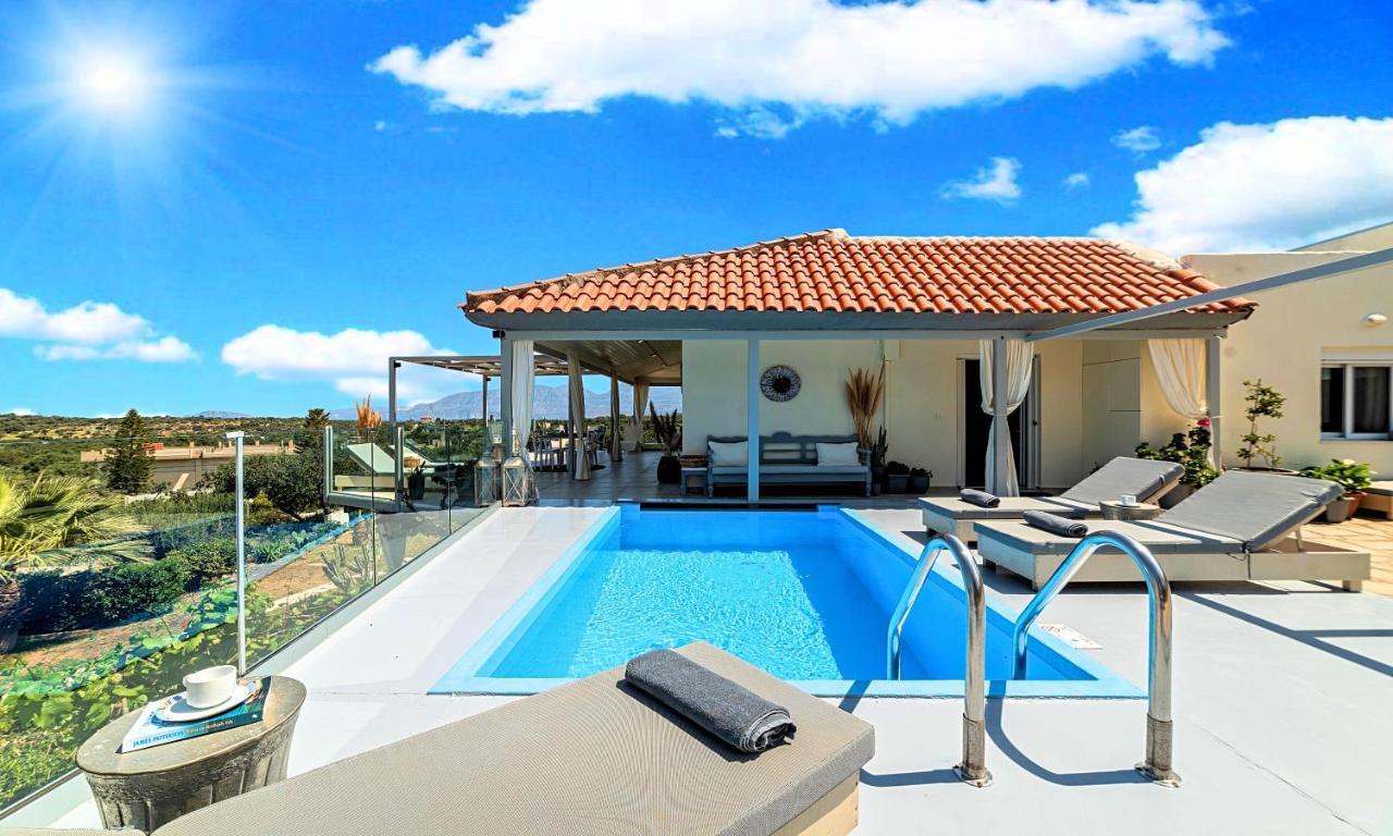 Olive Green Villa Heated Pool Agios Nikolaos  Exterior photo