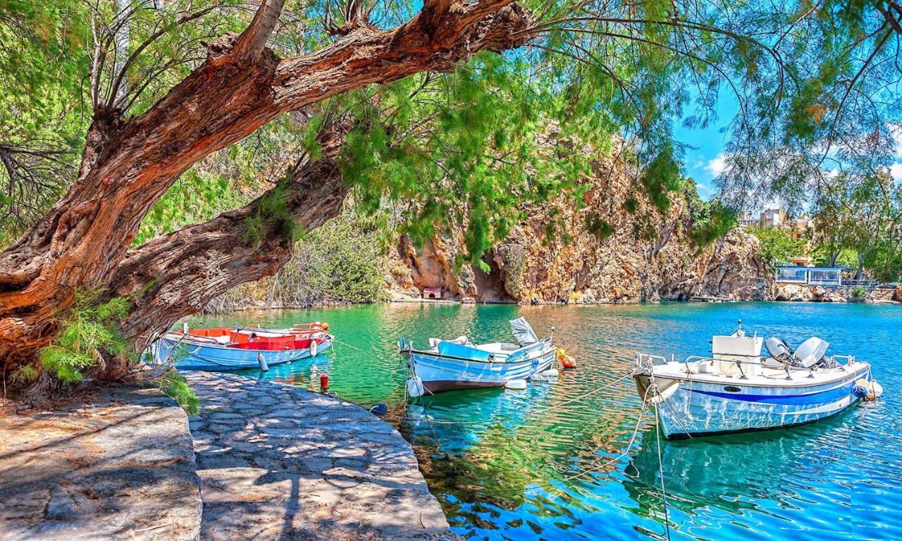 Olive Green Villa Heated Pool Agios Nikolaos  Exterior photo